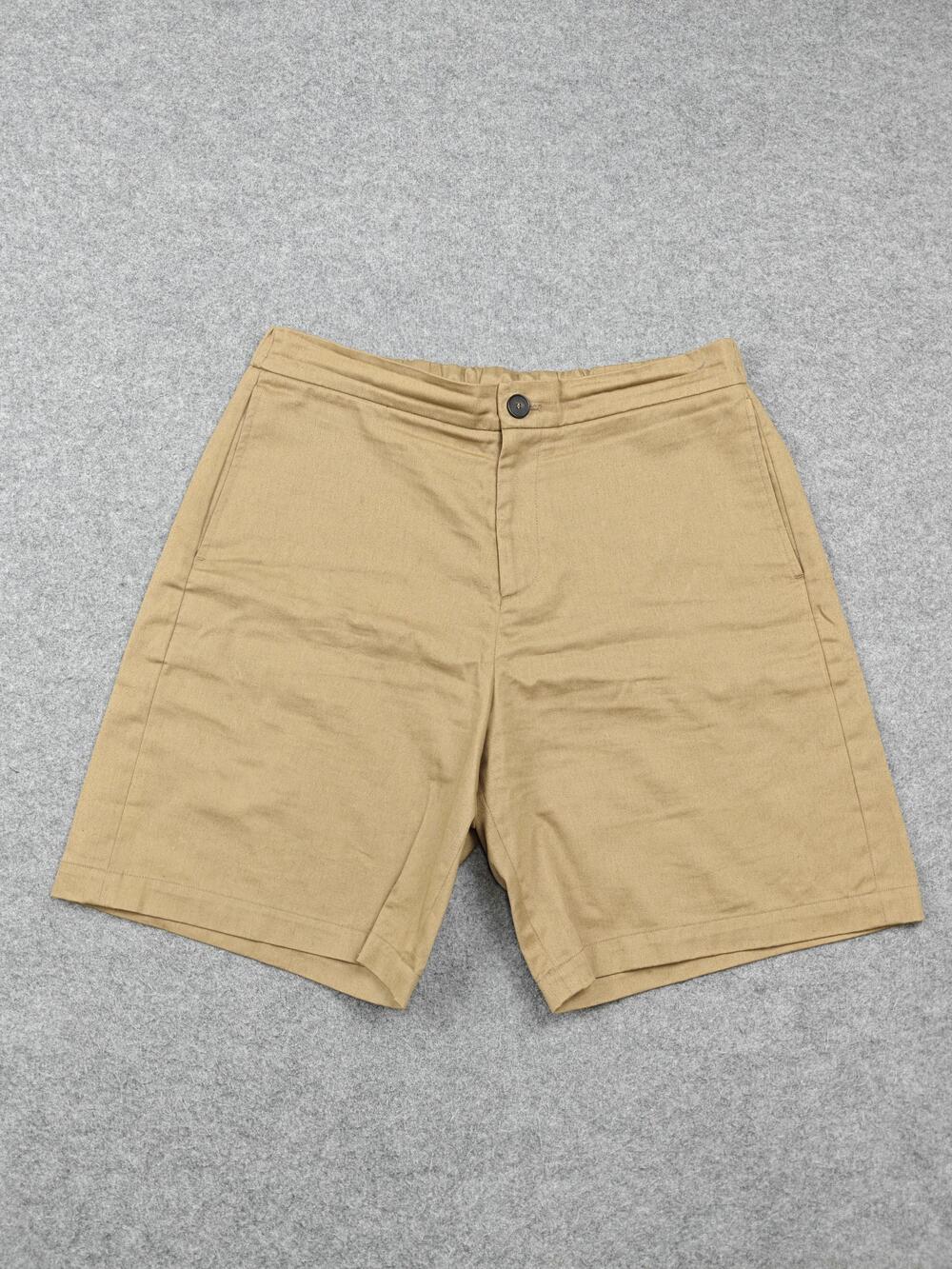The Kooples Shorts Mens 33 Beige 9" Inseam Chino Cotton Polyester Relaxed